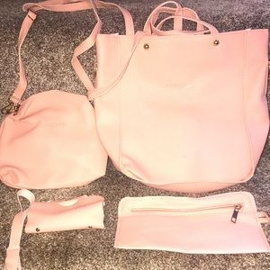 Pink 4pc purse collection
